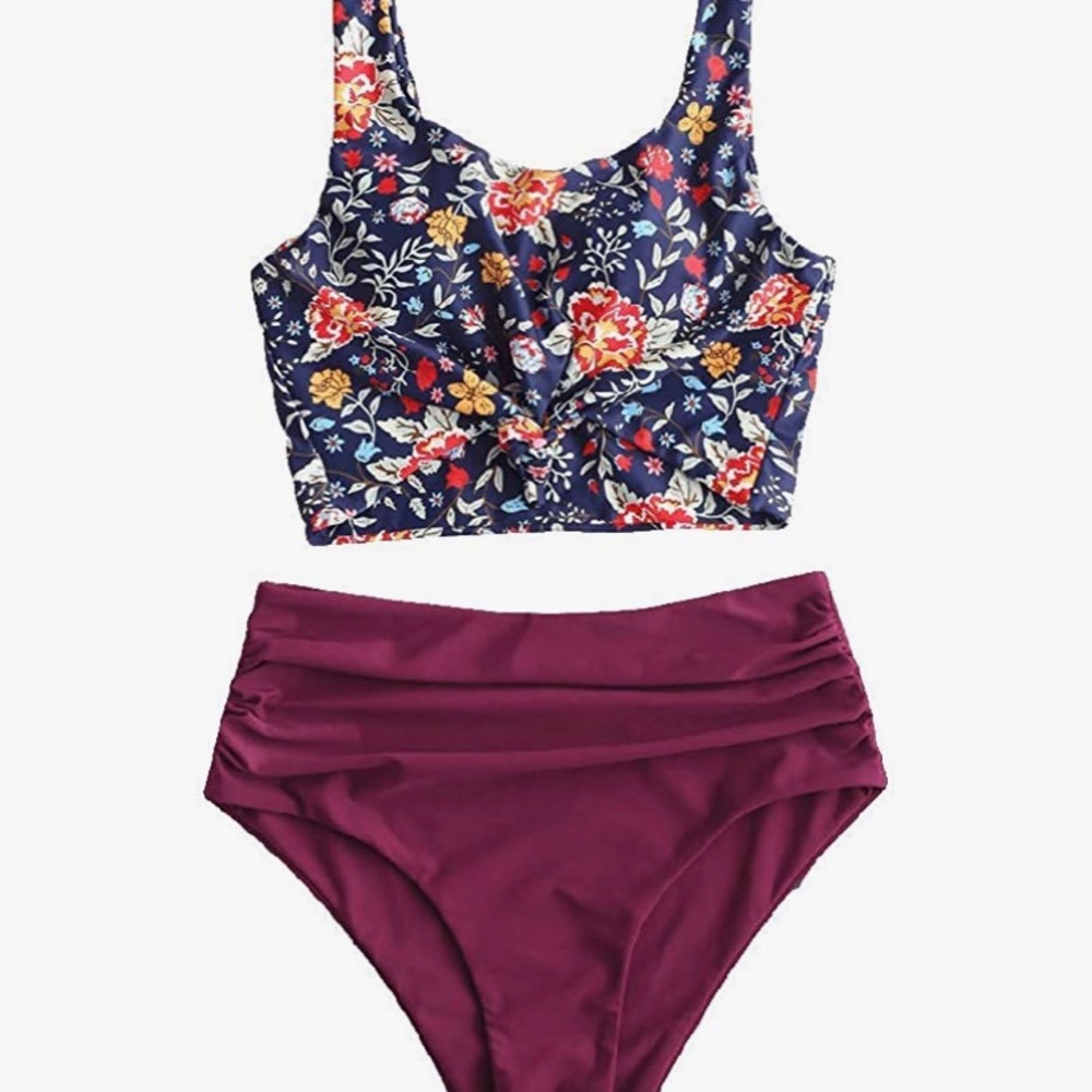 Zaful floral swimsuit set